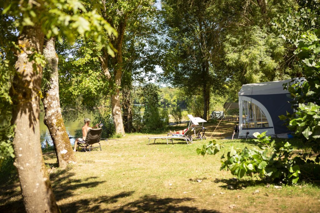 Vissen vanaf standplaats Camping Le Clos Bouyssac